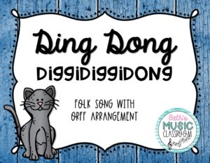 Activities for the song Ding Dong Diggidiggidong - Beth's Music Classroom